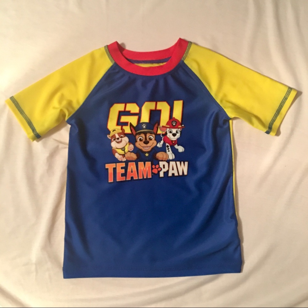 NWOT Paw Patrol Swim Rash Guard Top